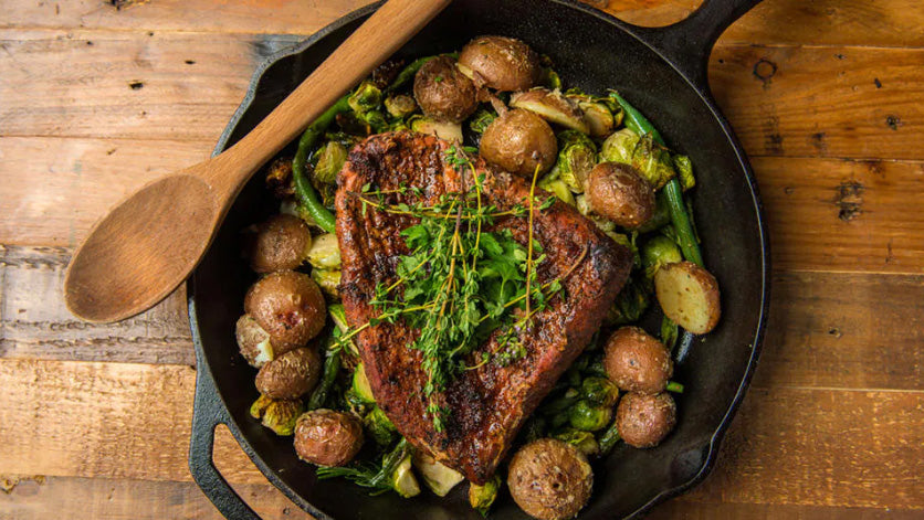 BEER BRAISED CORNED BEEF & IRISH VEGETABLES