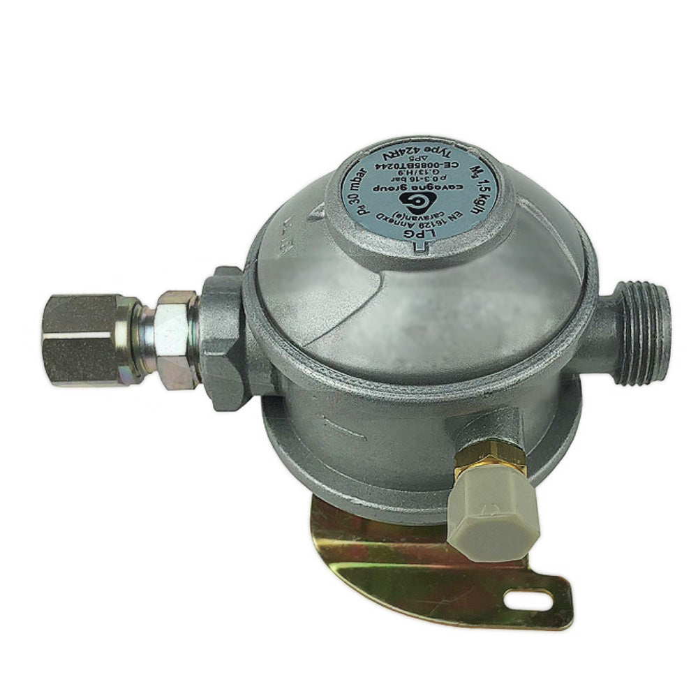 Cavagna 30mb 2 Stage Regulator 8mm Straight outlet