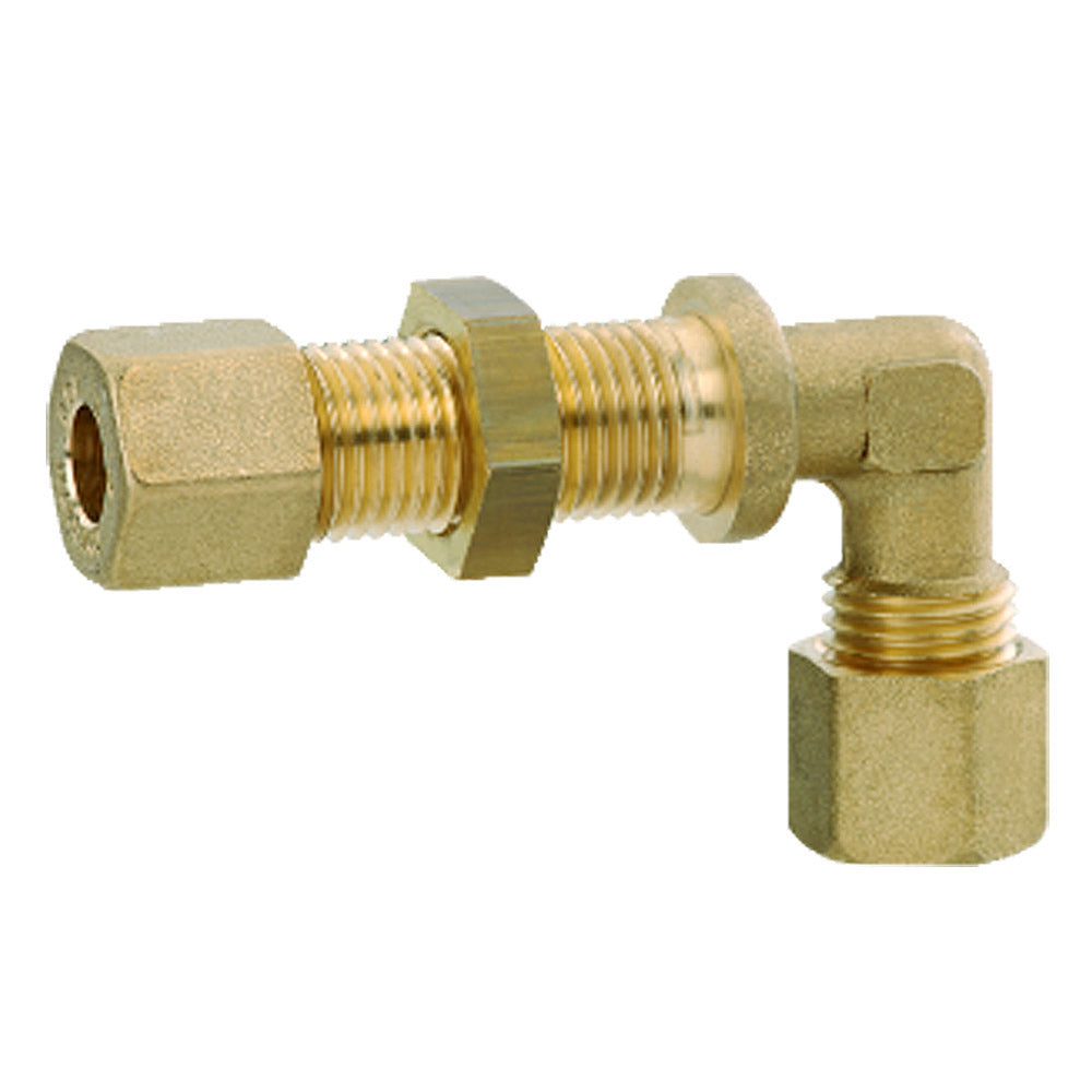 Elbow Bulkhead 8mm Compression x 8mm Compression