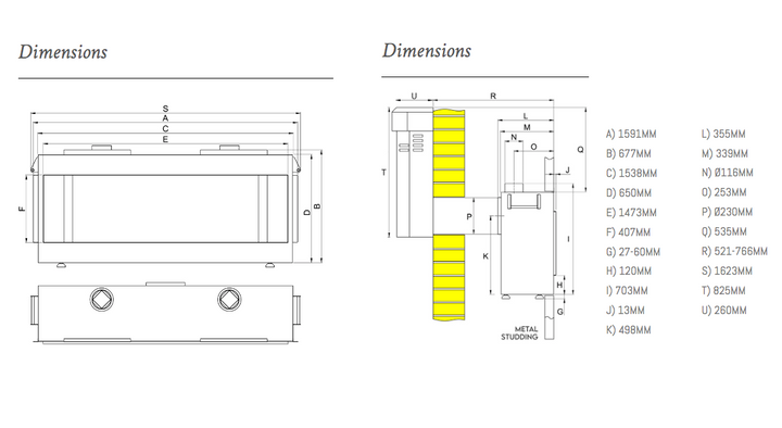 Ravel 1500 Gas Fire