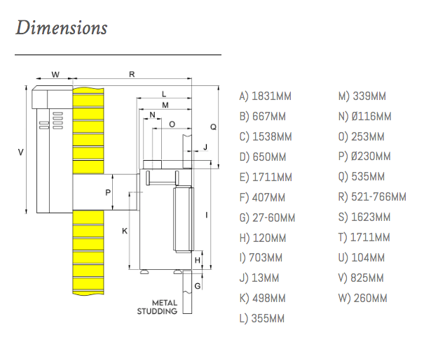 Ravel 1750 Gas Fire