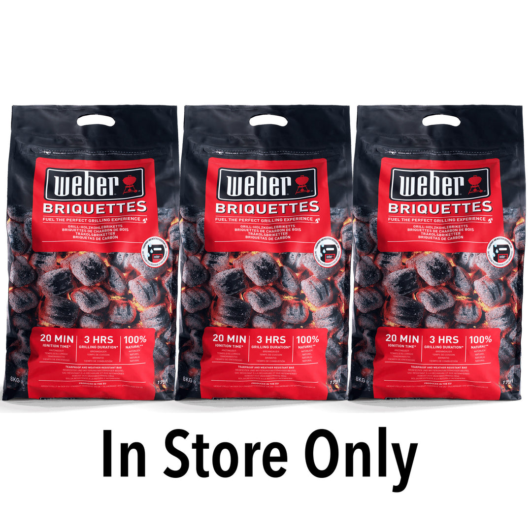 3 x BBQ Charcoal - Weber Briquettes