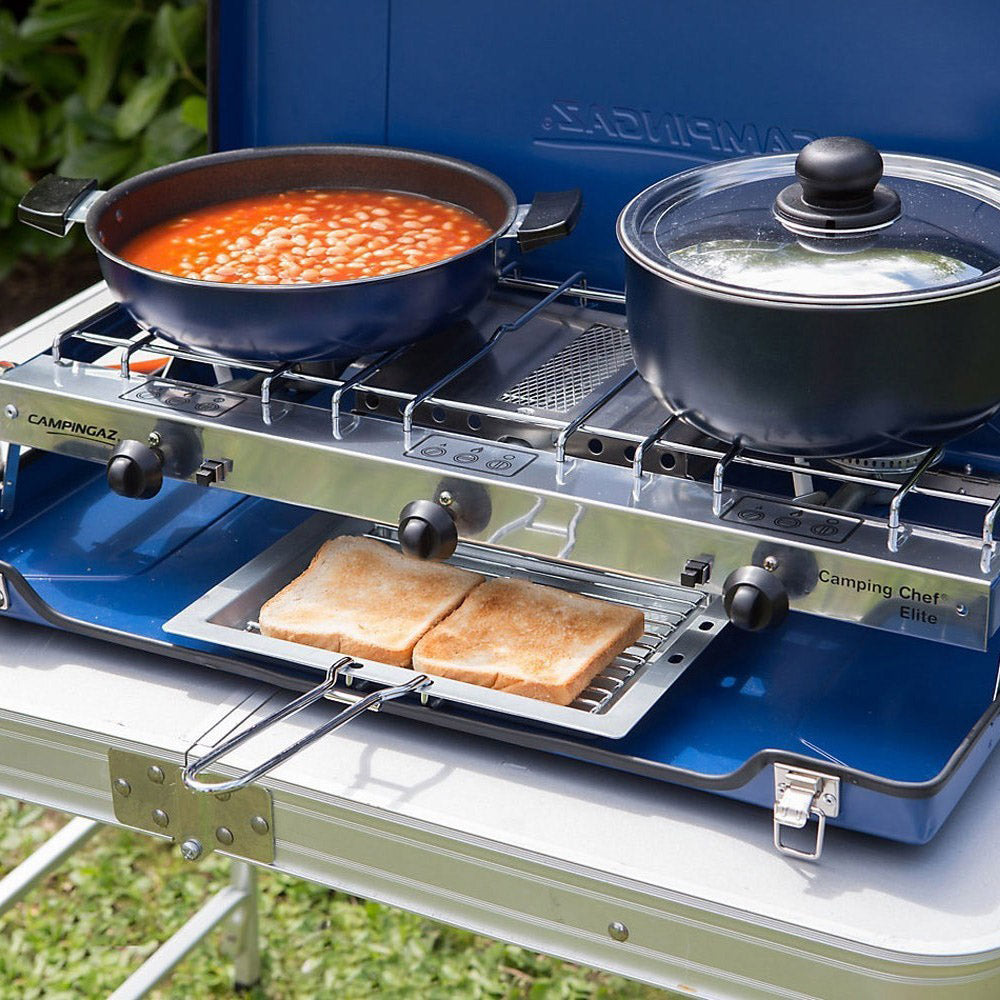 2 Burner Stove with built in grill