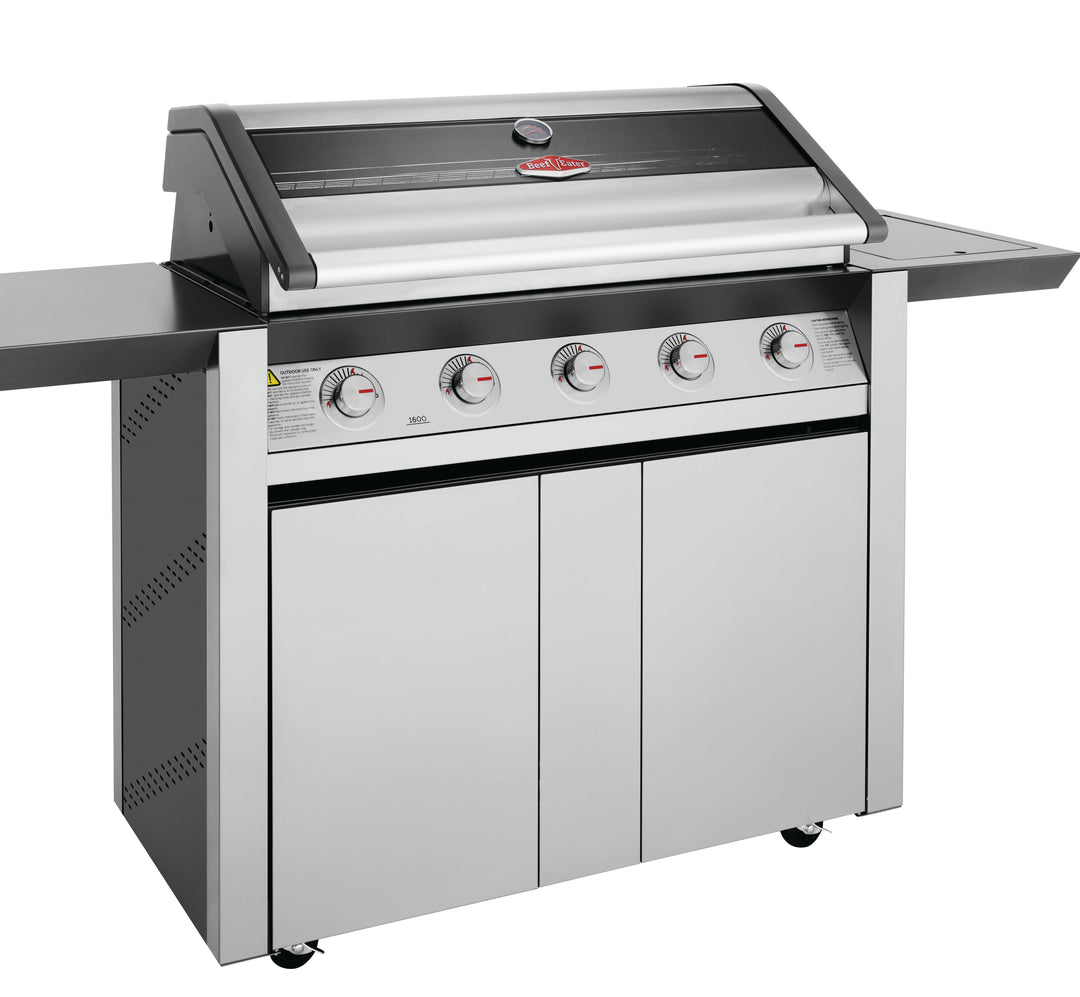 Beefeater 1600 5-Burner Gas BBQ with Side Burner Trolley