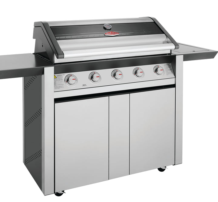 Beefeater 1600 5-Burner Gas BBQ with Side Burner Trolley