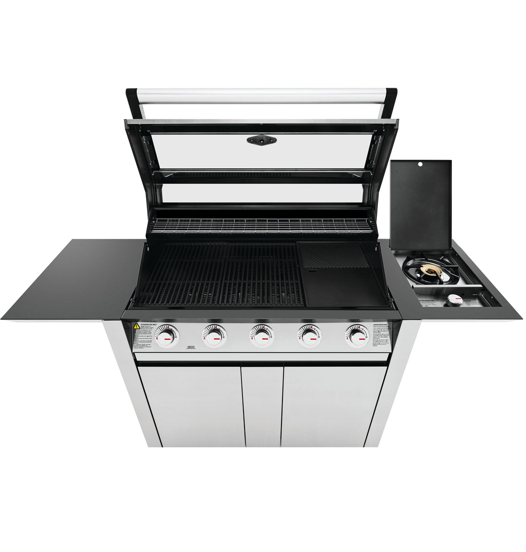 Beefeater 1600 5-Burner Gas BBQ with Side Burner Trolley