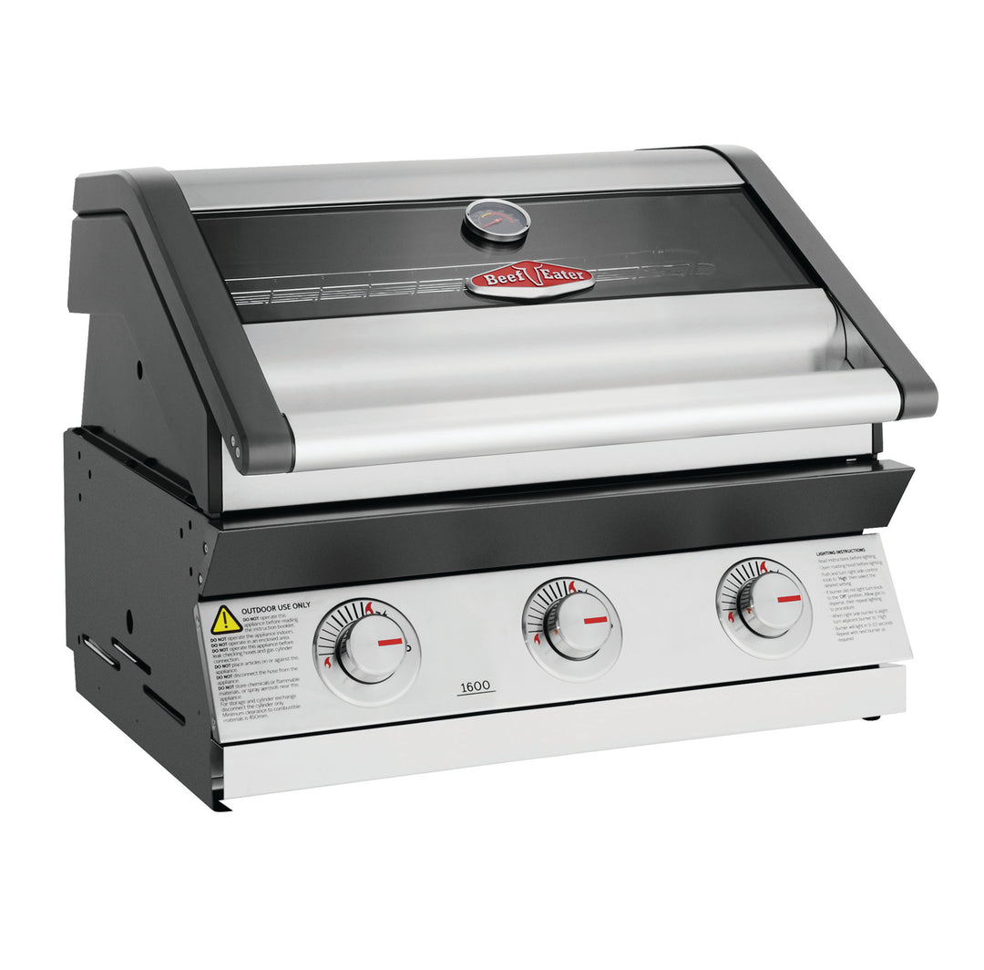 BeefEater 1600S | 1600E 3 Burner Built-in BBQ