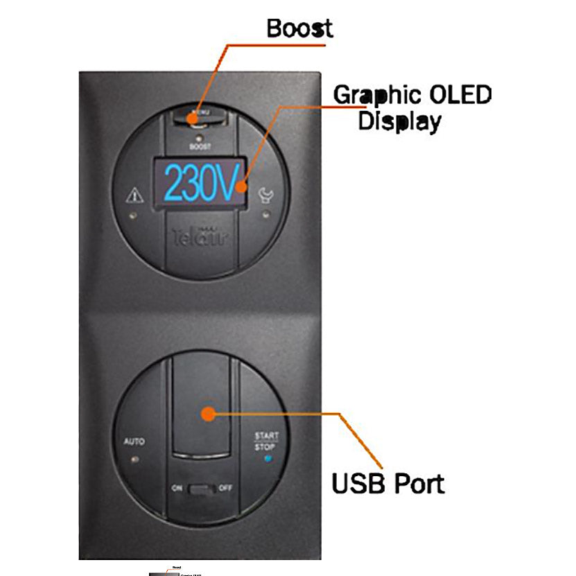 230V TIG 3100 G Inverter Gas Generator Variable Speed 7750