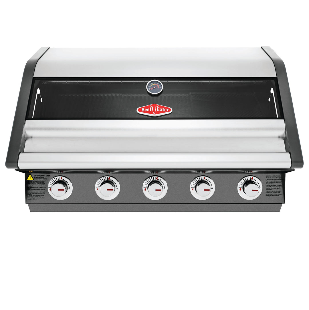 BeefEater 1600 Stainless Steel 0r Grey Enamel 5 Burner Built-In BBQ