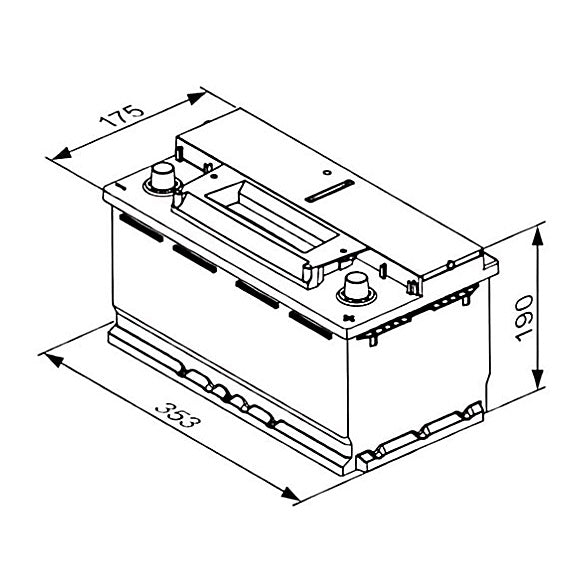 Bosch Battery S4E EFB 12V 95AH 850A for motorhomes 0092S4E130