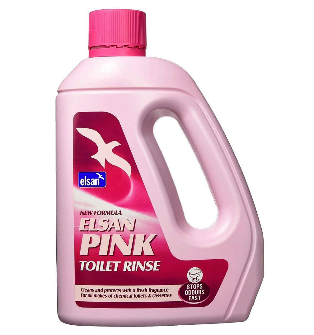Elsan Pink Toilet Rinse for portable camping toilets