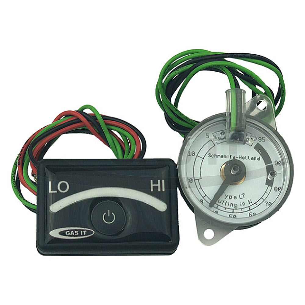 3 wire 9 LED Display with Integral On/Off Switch & 0-95 ohm gas tank sender