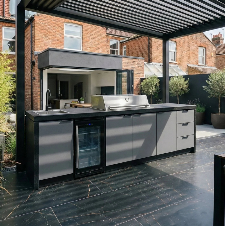 Pre-Configured PRO Series Outdoor BBQ Kitchen - Cabinex CAB05