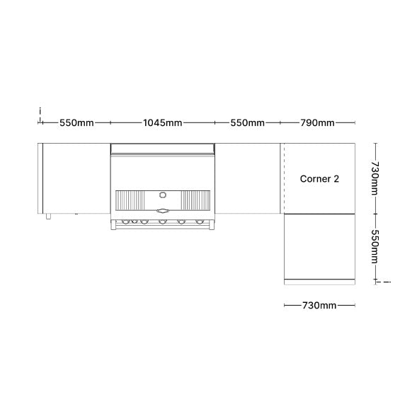 Pre-Configured PRO Series Outdoor BBQ Kitchen - Cabinex CAB07