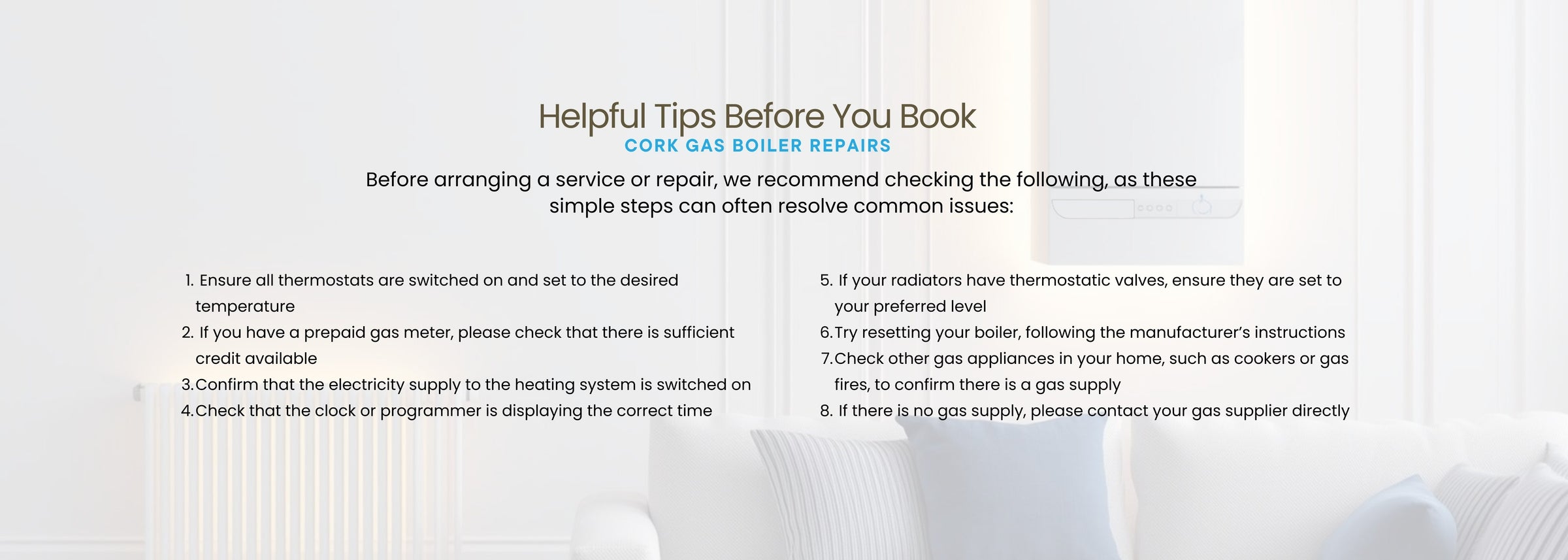 Gas Boiler Repairs Cork