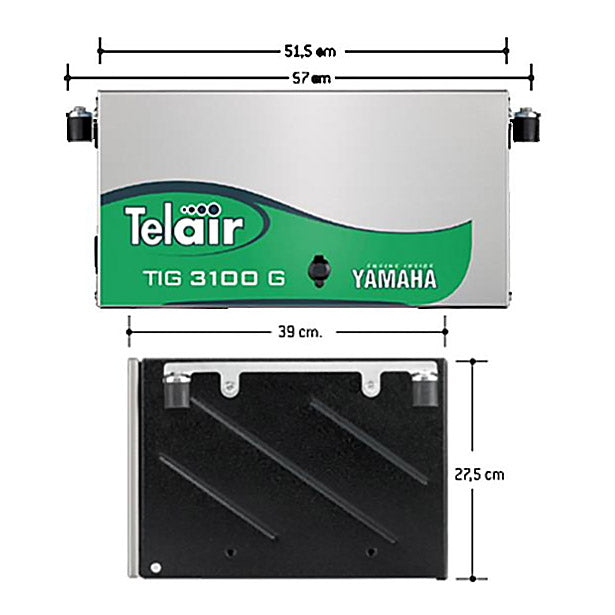 230V TIG 3100 G Inverter Gas Generator Variable Speed 7750