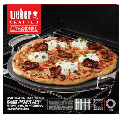 WEBER CRAFTED Gourmet BBQ System Glazed Pizza Stone 8861
